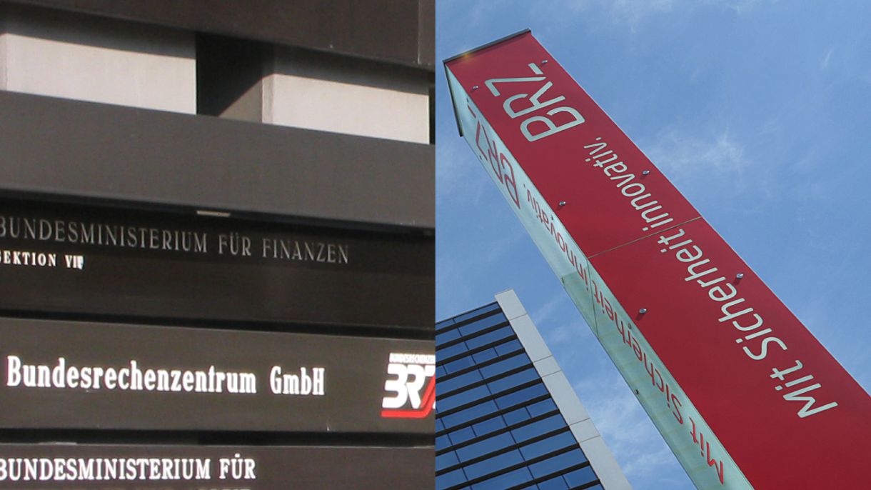 Altes BRZ Logo neben neuem BRZ Logo