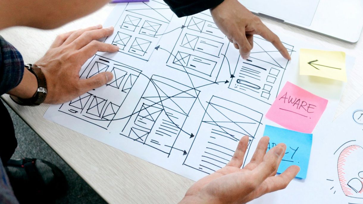 UX/UI planen, @unsplash/ux-indonesia Gruppe skizziert User Experience