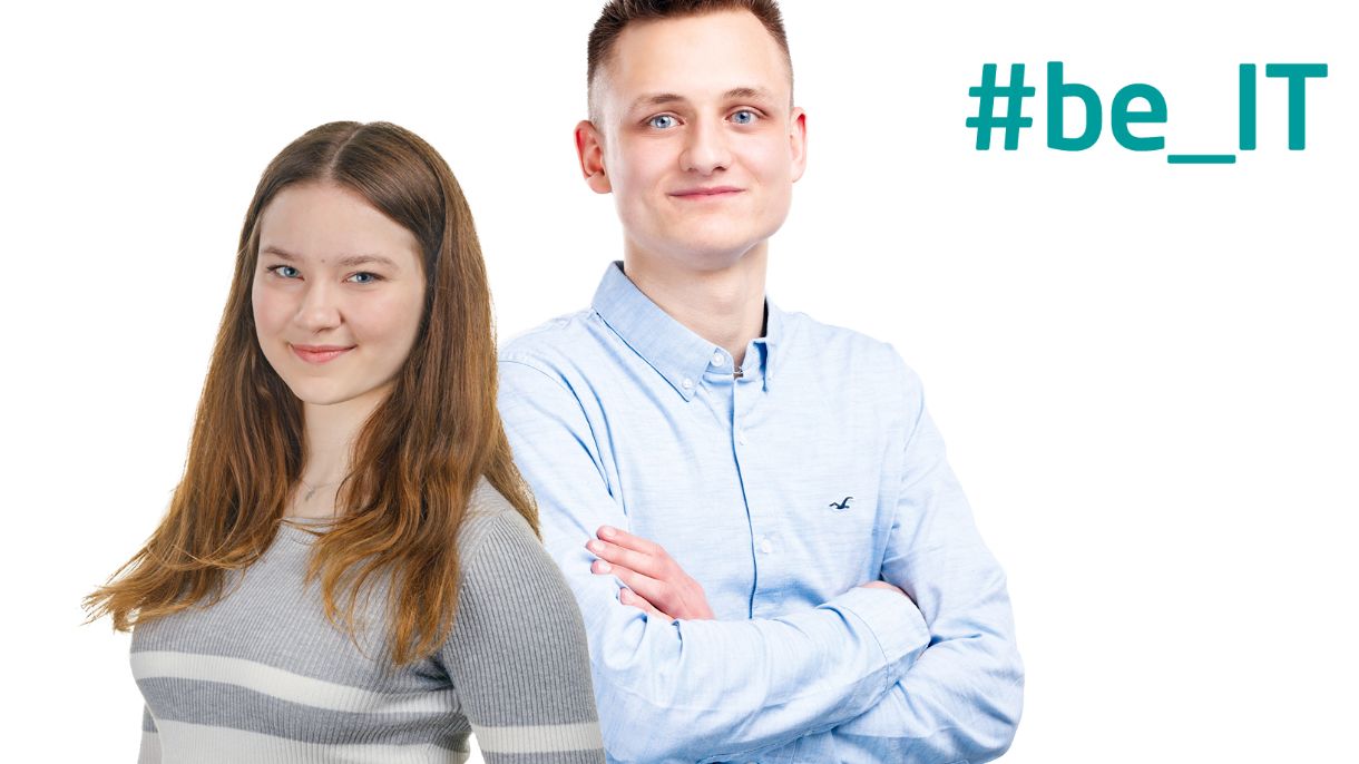 BRZ-Recruiting Kampagne #be_IT mit Portrait von Lehrlingen