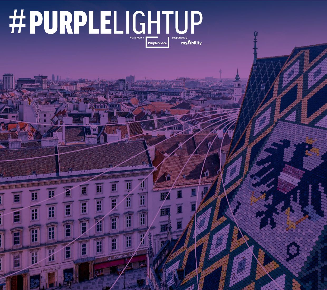 BRZ bei der PurpleLightUP Aktion