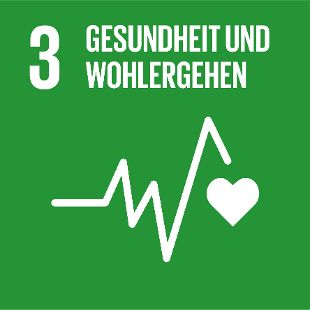 SDG 3, @United Nations Gesundheit und Wohlergehen im SDG Logo