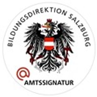 Amtsignatur Siegel der Bildungsdirektion Salzburg