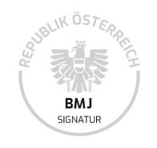 BMJ Signatur-Siegel Republik Österreich