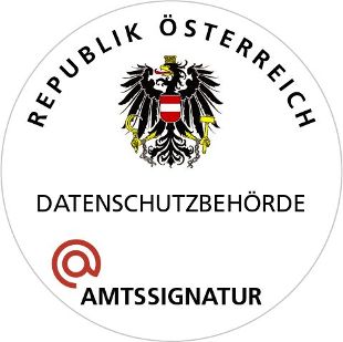 Amtssignatur Siegel, @BRZ Amtssignatur Siegel der Datenschutzbehörde