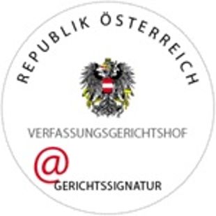 Amtssignatur Verfassungsgerichtshof, @BRZ Amtssignatur Verfassungsgerichtshof