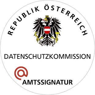 Amtssignatur, @BRZ Amtssignatur der Datenschutzkommission