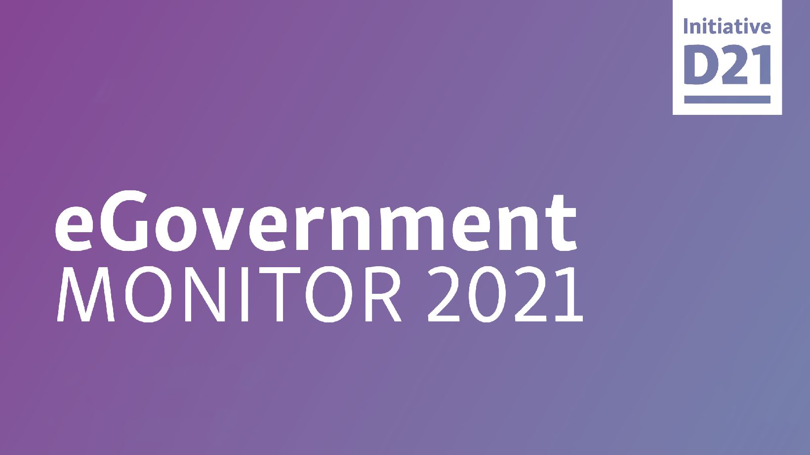 eGovernment Monitor 2021