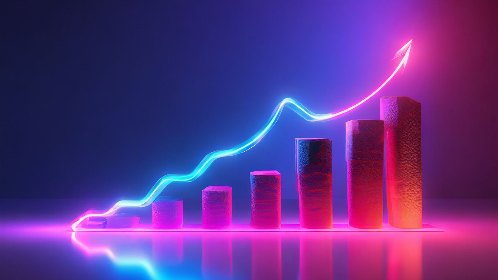 Eine neon Grafik über Risikomanagement