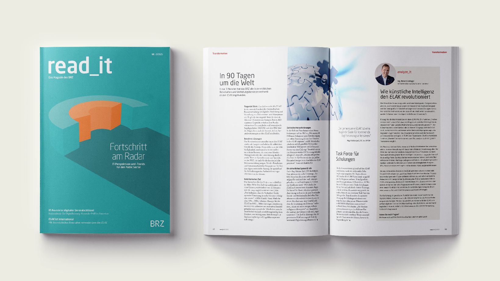 read_it Ausgabe 02-2025 Cover und aufgeschlagene Mittelseite